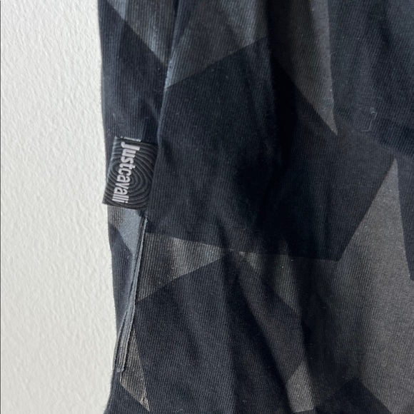 Just Cavalli Black Star Pattern Men's Tee - Picture 4 of 9